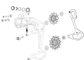 Sram X0/GX T-Type Eagle AXS Umwerfer-Befestigungskit