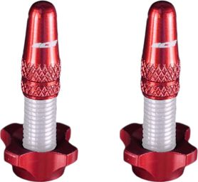 Kit tappi in alluminio Ice (x2) e dadi (x2) Airflow Red