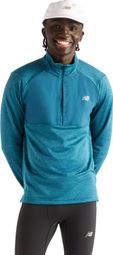 New Balance RC Essential Men's Blue 1/2-Zip Thermal Top