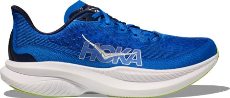 Hoka Mach 6 Running Shoes Large 2E Blue/White Men's