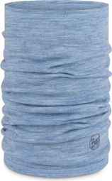 Lightweight Lake Blue Merino Neck Warmer for Kids