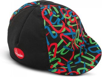 Casquette Cinelli Tubography Noir / Multicouleur