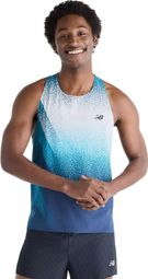 New Balance Race Day Ultra Light Blue Men's Tank Top