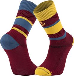 Chaussettes BV Sport Light Run Ibiza Bordeaux/Jaune 