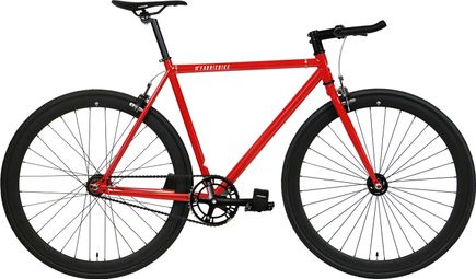 Vélo Fixie FabricBike Original PRO 28   Pignon fixe  Hi-Ten Acier   Rouge et noir mat