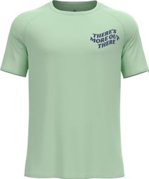 Odlo Maillot de manga corta Essential Print Verde