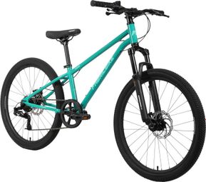 Terra - VTT 24  alu  8-12 ans  7 vit.  freins à disque  suspension -  Teal Green