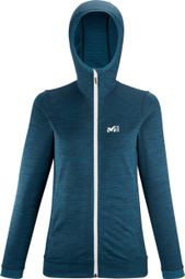 Blauwe Millet Lokka Hoodie II fleece met capuchon voor dames