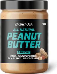 Peanut Butter (400g) - Biotech Usa - Crunchy - Beurres Protéinés