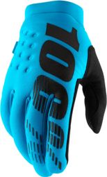 Gants Longs 100% Brisker Bleu Turquoise