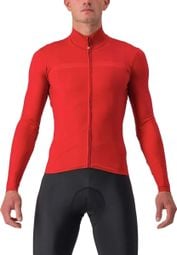 Maillot Manches Longues Castelli Pro Thermal Mid Rouge 
