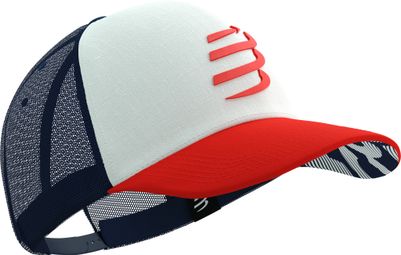 Compressport Trucker Cap Weiß/Braun