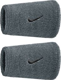 Sponge wristband large (x2) Nike Swoosh Classic Grey
