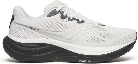 Saucony Ride 19 hardloopschoenen wit/zwart heren