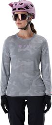 Fox Ranger TruDri Langarm-Trikot in Pewter-Grau für Damen