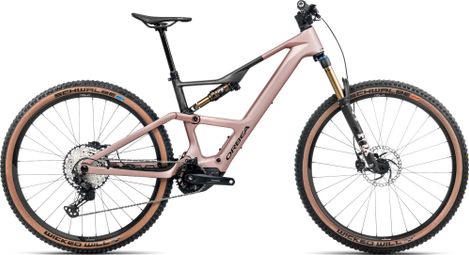 Orbea Rise SL M10 MTB eléctrica de suspensión total Shimano Deore XT/SLX 12S 630 Wh 29'' Rosa del desierto Carbono Gris crudo 2025