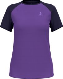 Odlo X-Alp Trail Maillot de manga corta para mujer Morado/Azul