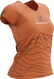 Compressport Training SS Tshirt Women Orange Trail Capsule 2023