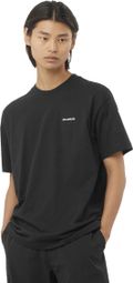 Salomon Chest Logo RX Short Sleeve T-Shirt Black Men's