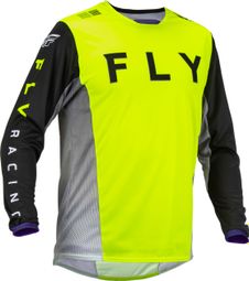 Fly Kinetic Kore Long Sleeve Jersey Fluorescent Yellow / Black