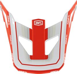 Visière de rechange pour Casque 100% Enfant Status Topenga Rouge / Blanc