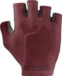 Korte handschoenen Castelli Premio Evo Bordeaux