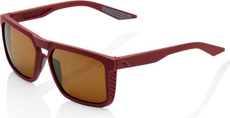 Lunettes 100% Renshaw Rouge / Miroir Bronze