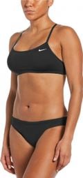 Damen Nike Essential Racerback Zweiteiliger Badeanzug Schwarz