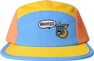 BV Sport 5-Panel-Kappe DBDB Ravito Gelb/Blau/Orange