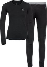 Odlo Merino 200 Set Pullover / Strümpfe Set Schwarz Damen
