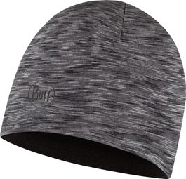 Kindermütze Buff Merino Reversible Schwarz/Grau