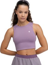 Débardeur crop top trail running femme Randonnée Phoenix Lilac Pourpre