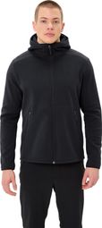 Vaude Idris Hoody, zwarte fleece met capuchon voor heren