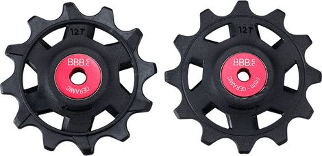 BBB RollerBoys Keramische 12T SRAM XPLR Derailleurkatrollen Zwart