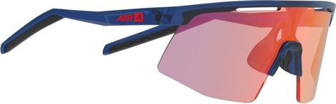 AZR Kromic Team Jr-bril Blauw Gelakt/Fotochromatisch Scherm Irisrood Meerlaags Kinderen/Vrouwen