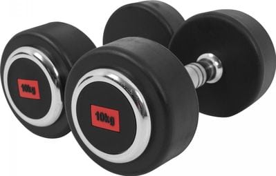 Haltères ronds Gorilla Sports PRO - De 2 5 à 50 KG - Poids : 20 KG (2 x 10 KG)