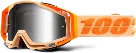 100% Racecraft Sahara Orange Mask / Silver Mirror Screen