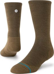 Chaussettes Stance Iconic Wool Crew Marron