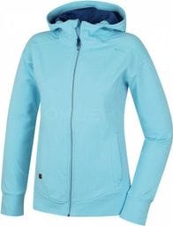 Sweat Husky Anah L pour femme avec capuche et fermeture éclair-Bleu clair