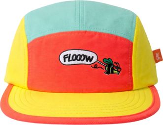 Gorra BV Sport de 5 paneles DBDB Flow naranja/amarillo/verde