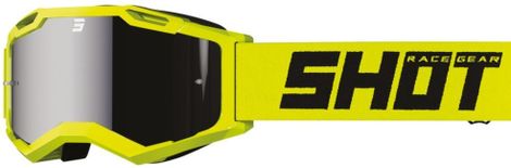 Shot Assault 2.0-bril, Solid Iridium, neon geel, glanzend