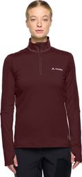 Vaude Livigno Halfzip II Fleece Rot Damen
