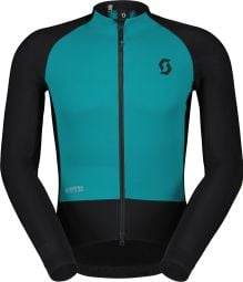 Men's Scott RC Pro Warm Hybrid Windstopper Long Sleeve Jacket Black/Turquoise