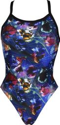 Costume da bagno Arena Challenge Back Allover Donna Nero Multi-Color