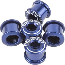 ELEVN DOUBLE KEY x5 Chain Bolts 6.5 x 4mm Blue