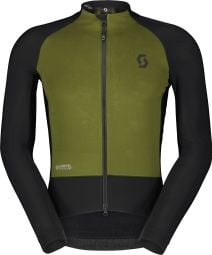 Men's Scott RC Pro Warm Hybrid Windstopper Long Sleeve Jacket Black/Green