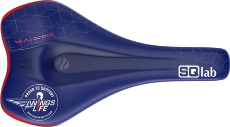 Saddle SQlab 611 Ergowave Active 2 1 Ltd Wings For Life Blue Red