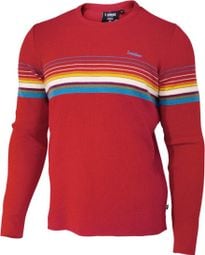 Pull en laine Ivanhoe retro-Col rond ample Chili red-rouge