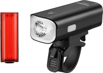 Par de luces Ravemen LS CT02 (LR 500S / TR 20) Negro
