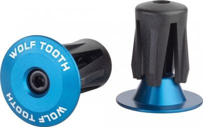 Wolf Tooth Alloy Bar End Plugs Blue